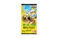 One Piece Japanese booster pack Adventure on Kami's Island from TheGeekTrainer, featuring colorful card illustrations and branding.